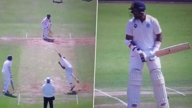 Brave Act! Hanuma Vihari Not Only Bats One-Handed But Left-Handed As Well Due to Fractured Wrist in Madhya Pradesh vs Andhra, Ranji Trophy 2023 Quarter Final  (Watch Video)