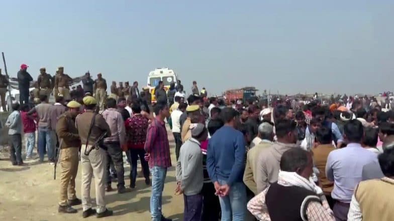 Victims Bodies Cremated at Valmiki Ghat in Bithoor Amid Tight Security in Kanpur 