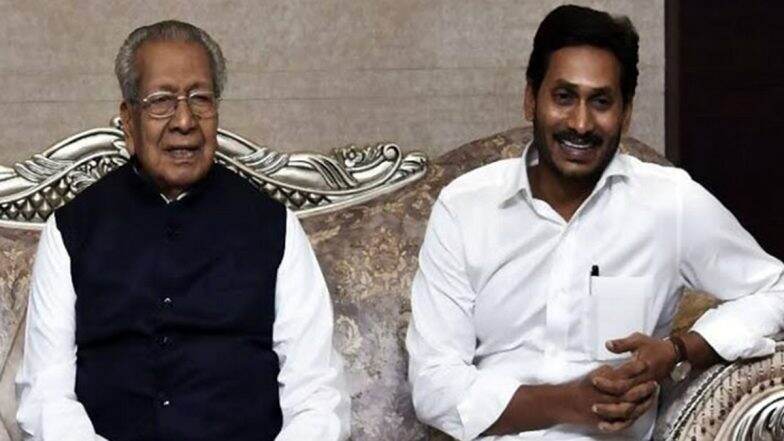  Jagan Mohan Reddy Calls on Ex-Andhra Governor Biswabhusan Harichandan