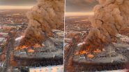 Chicago Heights Fire: Massive Blaze Erupts At Manufacturing Facility Near 11th and Washington (Watch Video)
