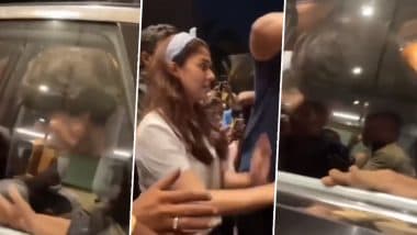 Shah Rukh Khan Meets His Jawan Co-Star Nayanthara at her Chennai Residence (View Pics and Video)