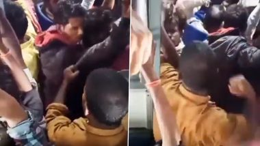 Viral Video: South Indian Man Attacks Hindi-Speaking Passengers inside Train