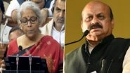 Budget 2023: FM Nirmala Sitharaman Announces Grant Rs 5,300 for Karnataka&rsquo;s Upper Bhadra Project; CM Basavaraj&nbsp;Bommai Extends Gratitude