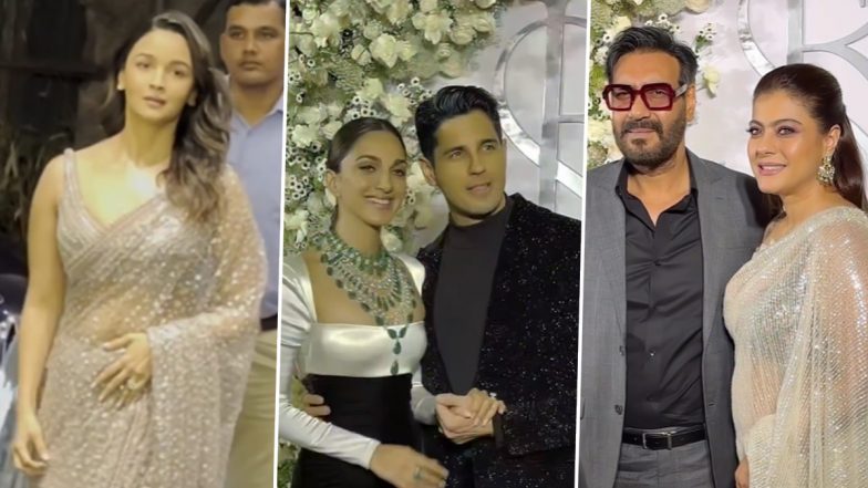 Sidharth Malhotra-Kiara Advani Mumbai Reception Live Updates: Alia Bhatt, Ranveer Singh, Varun Dhawan – Celebs Arrive in Style at the Grand Affair (View Pics and Videos)