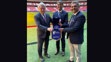 AIFF President Kalyan Chaubey and Secretary General Shaji Prabhakaran Meet Top Brass of Real Madrid, Atletico De Madrid