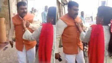 Viral Video: BJP Leader Thrashed by Women For Allegedly Harassing Them in Uttar Pradesh’s Siddharth Nagar