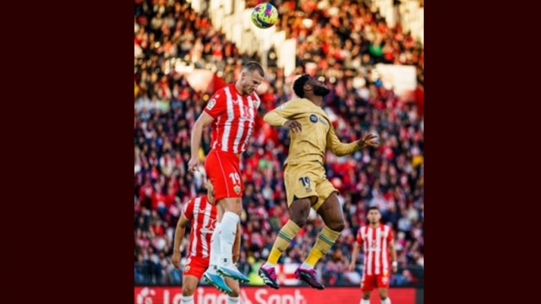 Almeria 1–0 Barcelona, La Liga 2022–23: El Bilal Toure’s Strike Hands the Blaugrana a Frustrating Defeat (Watch Goal Video Highlights)