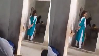 Uttar Pradesh: Teacher Thrashes Student For Not Paying School Fees in Prayagraj, Disturbing Video Goes Viral