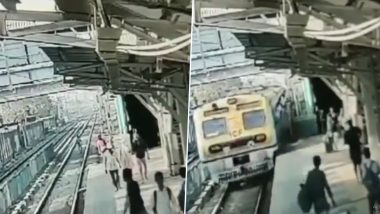 Mumbai: Tragedy Averted As RPF Constable Saves Man From Committing Suicide at Nallasopara Railway Station (Watch Video)