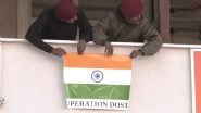 Operation Dost: Indian Tricolour Comes to Rescue of People Affected by Earthquakes in Turkey, Army&rsquo;s 60 Para Field Hospital Distributes Relief Materials (Watch Video)
