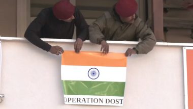 Operation Dost: Indian Tricolour Comes to Rescue of People Affected by Earthquakes in Turkey, Army’s 60 Para Field Hospital Distributes Relief Materials (Watch Video)