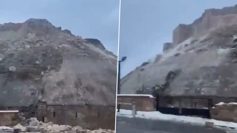 Earthquake in Turkey: Gaziantep Castle, Built More Than 2,200 Years Ago, Collapses After Strong Quake Struck Turkish Province (Watch Video)