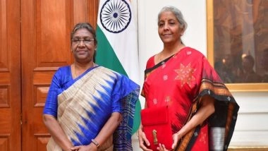 India News | FM Sitharaman Meets President Murmu Ahead of Union Budget Presentation