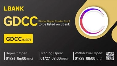 Business News | Global Digital Cluster Coin (GDCC) is Now Available on LBank Exchange