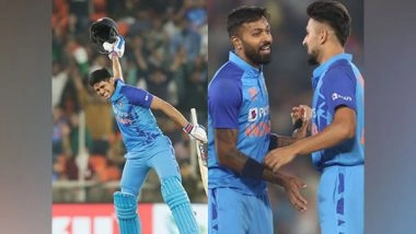 Sports News | Gill's Ton, Pandya's Four-wicket Guide India to Mammoth 168-run Win over New Zealand in 3rd T20I, Secure Series 2-1