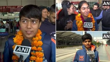 Sports News | Women's U19 World Cup Winners Receive Rousing Welcome at Delhi IGI Airport