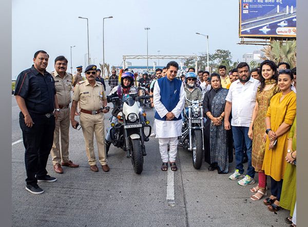 Business News | Maharashtra Cabinet Minister Deepak Kesarkar Flags off Road Safety Rally in Mumbai