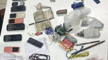 India News | Mobile Phones, Knives, Drugs Recovered from Inmates After Surprise Raids in Tihar Jail