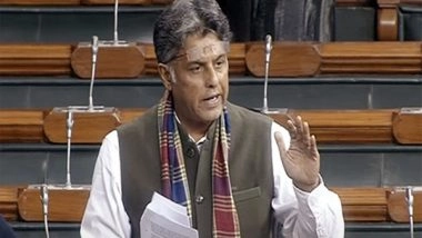 India News | Lok Sabha: Congress MP Manish Tewari Gives Adjournment Motion Notice to Discuss Border Situation with China