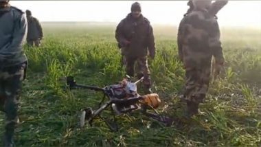 Punjab: BSF Troops Shoot Down Pakistani Drone in Amritsar, Recover Contraband