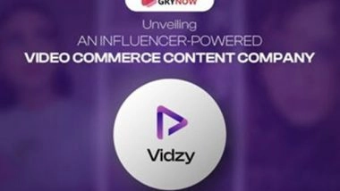 Business News | Grynow Unveils Vidzy, an Influencer-powered Video Commerce Content Company