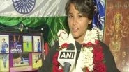 India News | India's U-19 World Cup Star Hrishita Basu Receives Grand Welcome from Family, Friends at Kolkata Airport