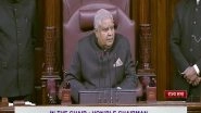 India News | Parliament is North Star of Democracy, Not a Place of Disturbance: RS Chairman Dhankhar