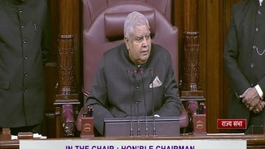 India News | Parliament is North Star of Democracy, Not a Place of Disturbance: RS Chairman Dhankhar