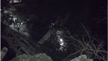 India News | Bridge Collapses in Himachal Pradesh's Chamba, Two Vehicles Damaged