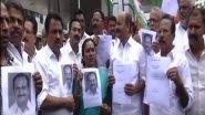 India News | Kerala: Congress Protests Against State Govt over Rs2 'Social Security Cess' on Fuel Prices