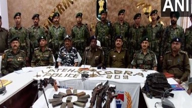India News | Jharkhand: CRPF, Police Seizes Arms and Ammunition in Burha Pahar Area