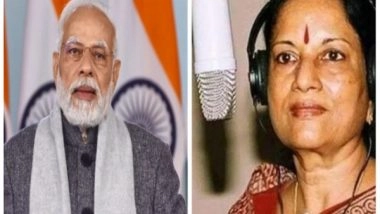 Entertainment News | Vani Jairam's Death Major Loss for Creative World: PM Modi Condoles Demise of Veteran Singer
