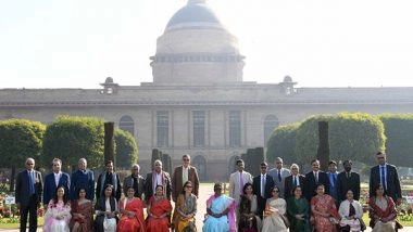 India News | CJI Chandrachud, Supreme Court Judges Visit Rashtrapati Bhavan's Amrit Udyan on President's Invitation