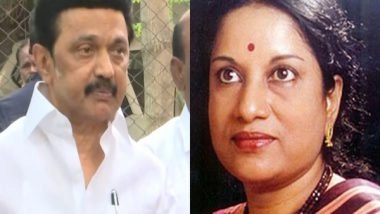 Entertainment News | Tamil Nadu CM MK Stalin Condoles Veteran Singer Vani Jairam's Death