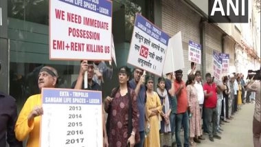 India News | Homebuyers Protest at Patra Chawl in Mumbai