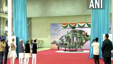 Karnataka: PM Narendra Modi Inaugurates HAL’s Helicopter Factory in Tumakuru, Unveils Light Utility Helicopter