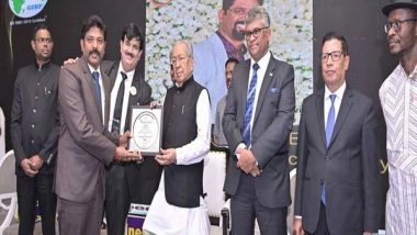 Business News | Honeyy Group CMD Mukka Obul Reddy Receives The Best Employer Award from the Governor of Andhra Pradesh Biswa Bhushan Harichandan