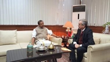 World News | Turkey Earthquake:MoS Muraleedharan Visits Turkish Embassy, Expresses Condolences