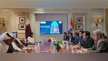 World News | Sarbananda Sonowal, Jassim Saif Ahmed Al-Sulaiti Discuss Strengthening India-Qatar Maritime Cooperation