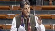 India News | Congress MP Manish Tewari Slams Power Ministry over Instructing Punjab Govt Tio Mport Coal by Rail-ship-rail Mode