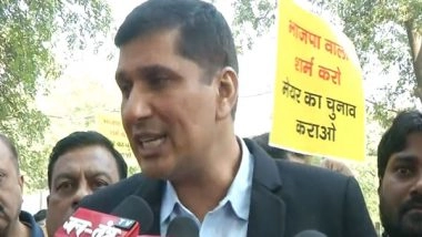 India News | New Delhi: BJP Understands Only the Stick of the Court, Says AAP MLA Saurabh Bhardwaj During Protests