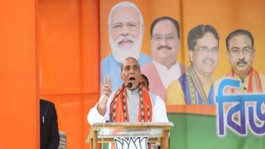 India News | CPI(M) Only Exploited Poor, BJP Nearly Ended Extremism in Northeast: Rajnath in Tripura