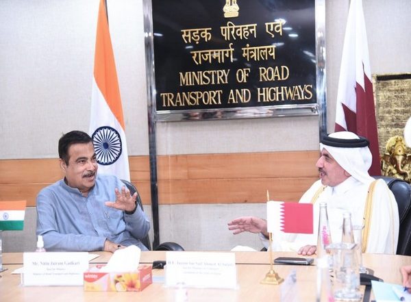 Business News | Qatar's Transport Minister Calls on Nitin Gadkari, Discusses Sustainable Infra Development