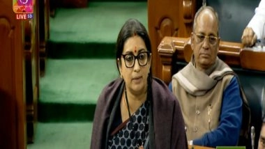 India News | One Family Built Guest House on Land Allocated for Medical College: Smriti Irani in Lok Sabha