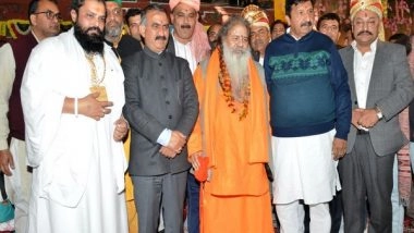 India News | Himanchal Pradesh CM Sukhvinder Singh Sukhu Visits Radhakrishna Temple in Una