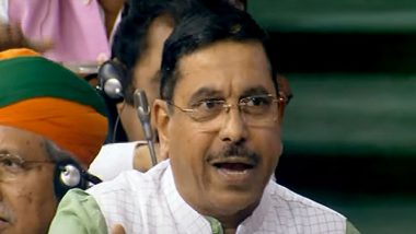 India News | Union Minister Pralhad Joshi Demands Apology from TMC After Mahua Moitra Uses 'offensive' Word in Parliament