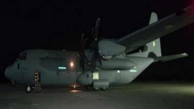 World News | IAF Aircraft with Emergency Relief Assistance Including Life-saving Drugs Departs for Earthquake-hit Syria
