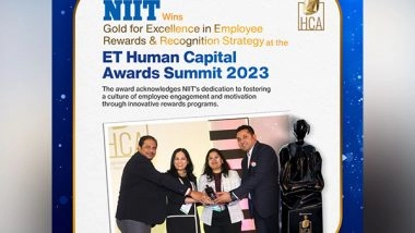 Business News | NIIT Bags Gold for Excellence in Employee Rewards and Recognition Strategy at ET Human Capital Awards 2023