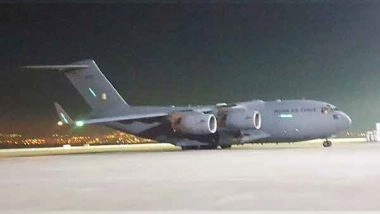 World News | Earthquake: Sixth 'Operation Dost' Flight Reaches Turkey with Relief Assistance