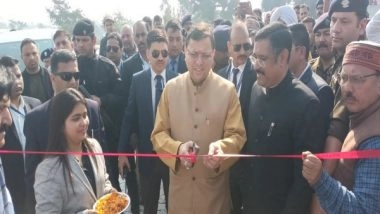 India News | Uttarakhand CM Dhami Inaugurates Temporary Helipad in Khatima